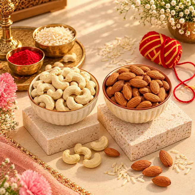 Bhai Dooj Greetings Dry Fruits Combo