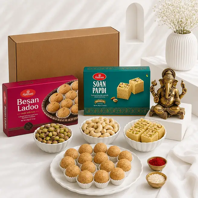 Sacred Blessings Divine Idol With Sweets Box