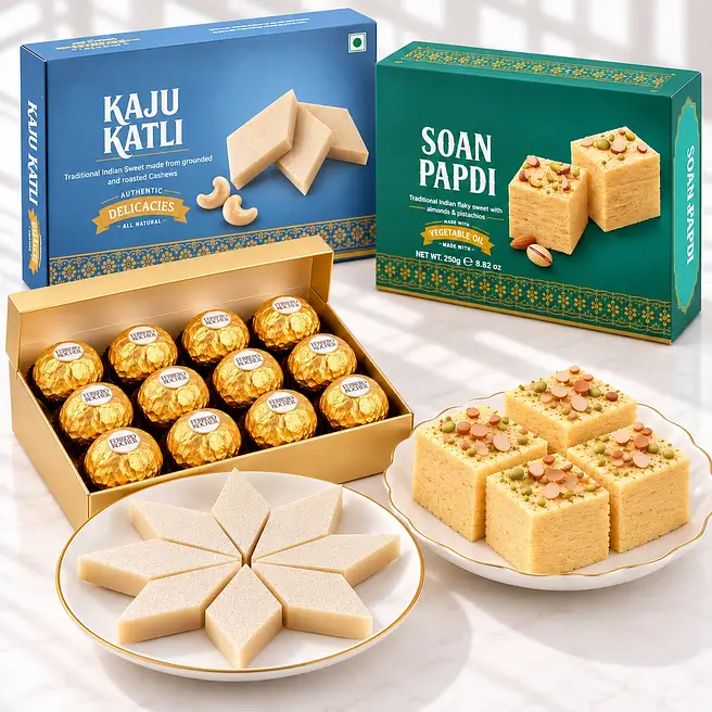 Gourmet Rocher N Imperial Kaju Katli Gift Set