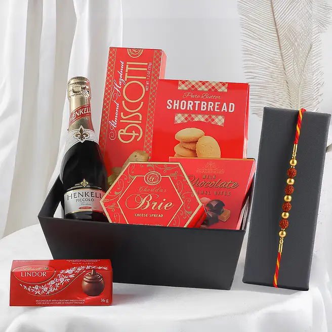 Sweet & Savoury Rakhi Toast Box with Beads Rakhi canada | Gift Sweet ...