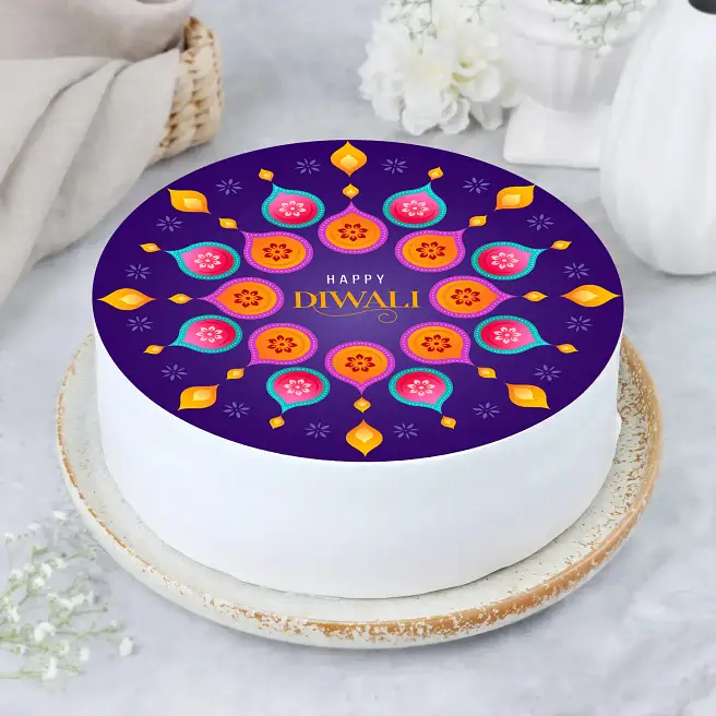 Happy diwali chocolate cake 1kg