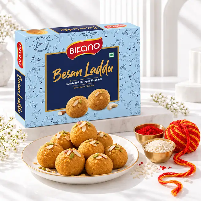 Bhai Dooj Thread with Besan Ladoo