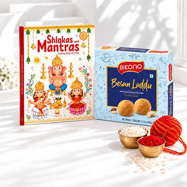 Bhai Dooj Sweet N Activity Gift Set
