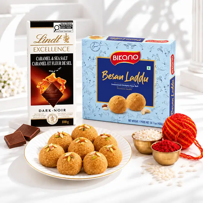 Bhai Dooj Sweet N Chocolate Gift Set