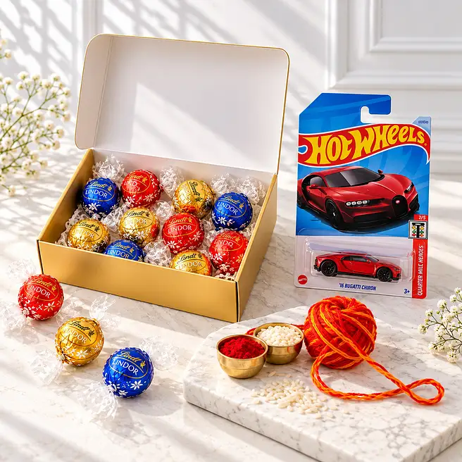 Bhai Dooj Chocolate N Hot Wheels Gift Set