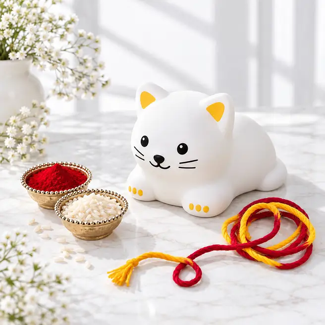 Bhai Dooj Gift with Bedside Cat Lamp
