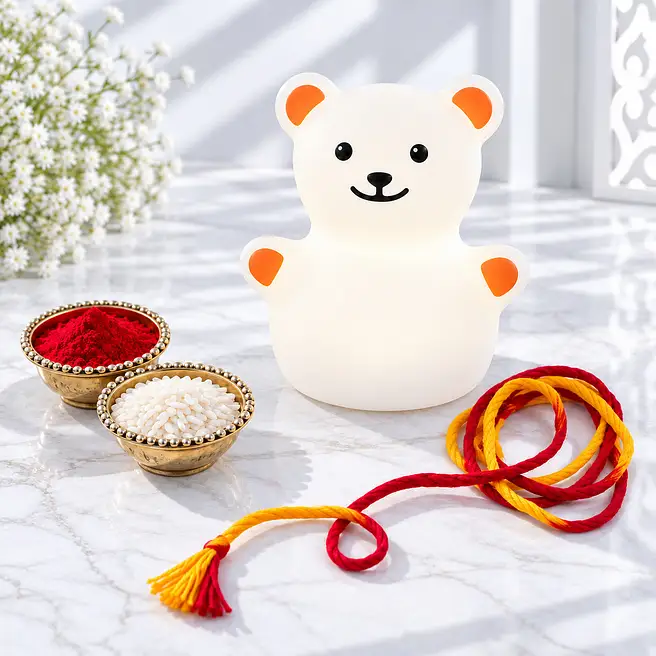 Bhai Dooj Gift with Bedside Teddy Lamp