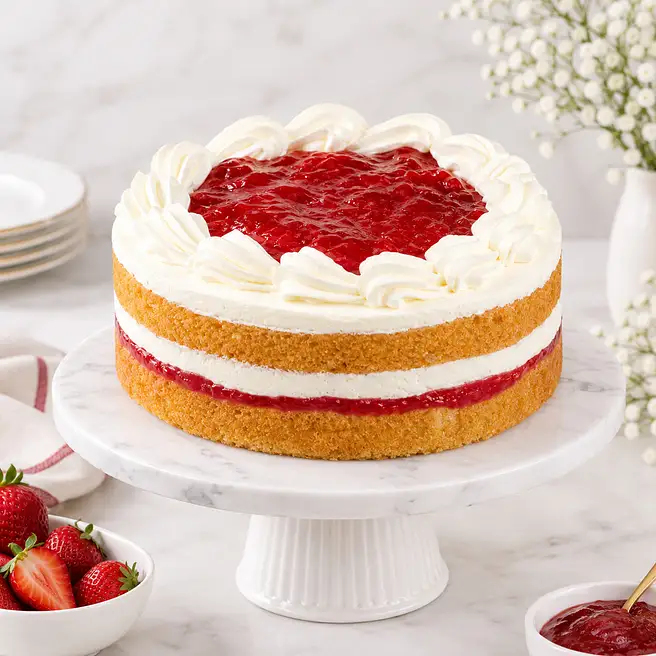 Strawberry cream Cake
