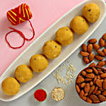 Bhai Dooj Special Besan Laddoo And Almonds Combo