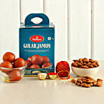 Bhai Dooj Wishes Gulab Jamun And Almonds Combo