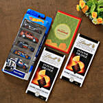 Diwali Greetings Hot Wheels Pack And Lindt Intense Orange
