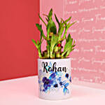 Two Layer Bamboo In Personalised Mug Hand Delivery