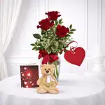 Cute Teddy Special Roses Gift