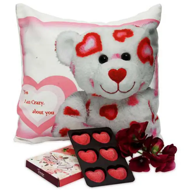 Buy/Send Cute Teddy Cushion Online- FNP