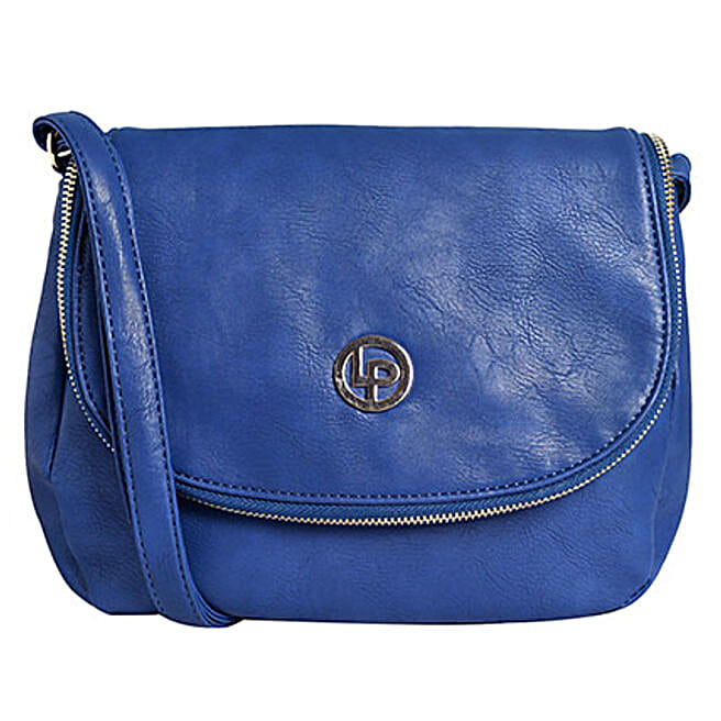 Buy/Send Lino Perros Sling Bag Blue Online- FNP