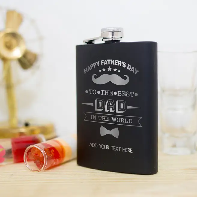 Buy/Send Personalised Hip Flask For Dad Online- FNP