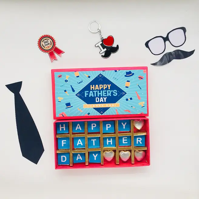 Buy/Send Happy Father's Day Chocolate Box Combo- 18 Pcs Online- FNP