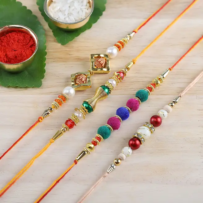 Buy/Send Set Of 4 Fancy Rakhis Online- FNP