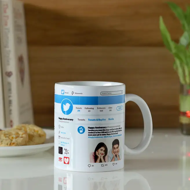 Buy/Send Personalised Twitter Wishes Mug Online- FNP