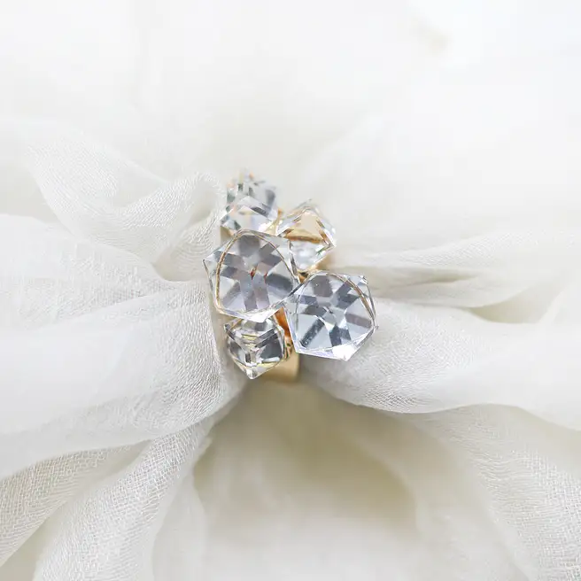 Buy/Send White Crystalline Ring Online- FNP