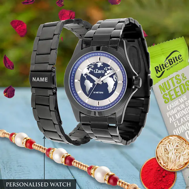 Buy/Send Personalised Watch and Rakhi Combo Online- FNP