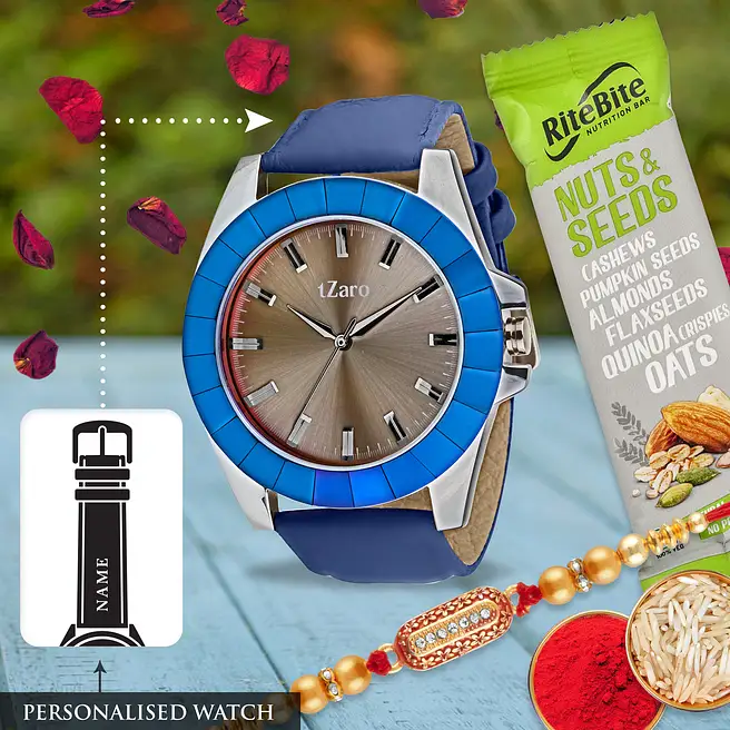 Buy/Send Personalised Watch & Rakhi Combo Online- FNP