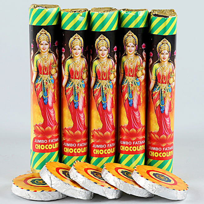 Buy/Send Chakari & Jumbo Cracker Shaped Diwali Chocolate Box