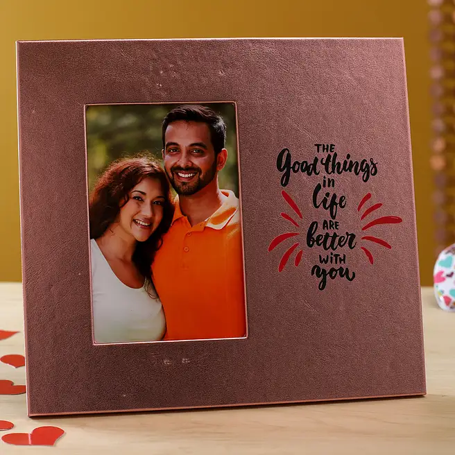 Buy/Send Feeling Blessed With You Personalised Photo Frame Online- FNP