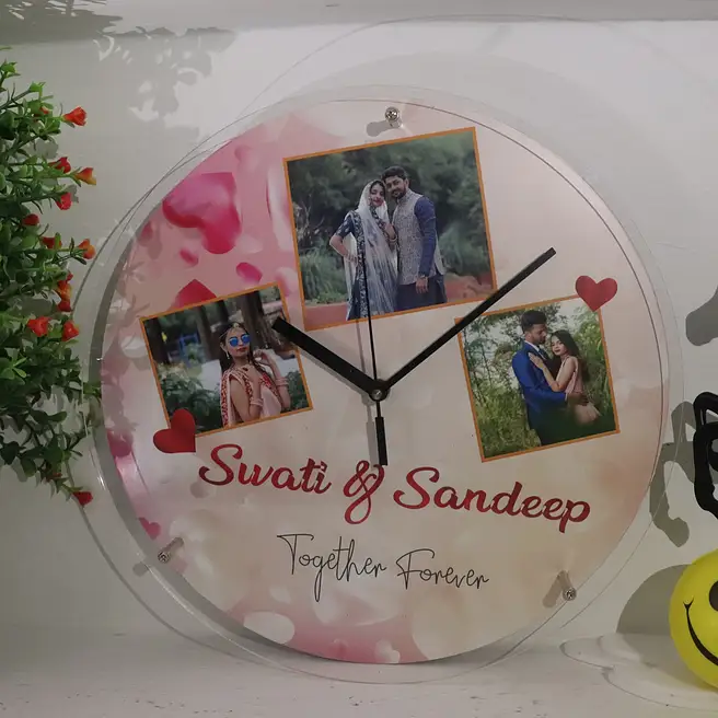 Buy/Send Together Forever Personalised Wall Clock Online- FNP