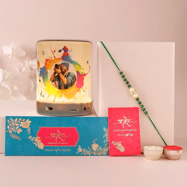 Sneh Pearl Rakhi N Personalised LED Speaker