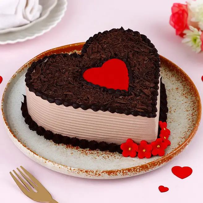 Choco Heart Valentine's Cake
