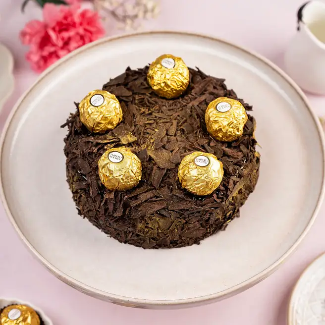 Delectable Rocher Truffle Cake