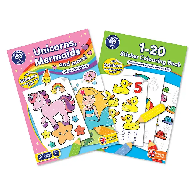Cute Illustrations Colouring Book Set
