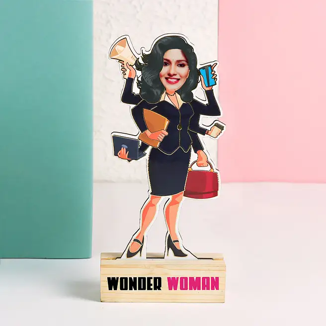 Personalised Office Girl Caricatures