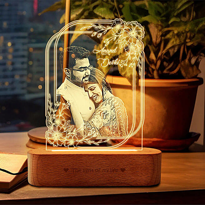 Buy/Send Personalised Elegance Acrylic Photo Lamp Online- FNP