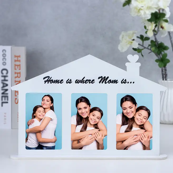 Shape Photo Home Buy/Send Personalised Home Shape Photo Frame Online- FNP