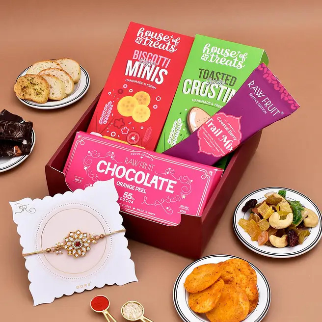 Buy/Send Sweet & Savoury Rakhi Indulgence Online- FNP