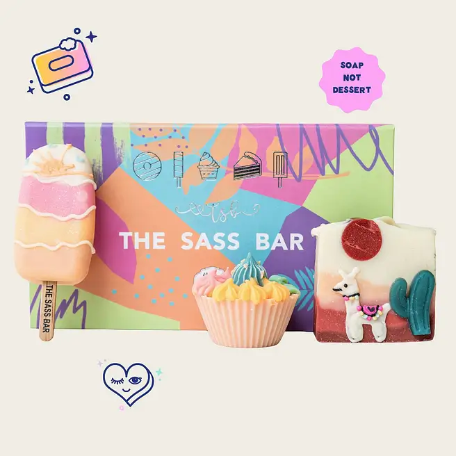 The Sass Bar Soap Llama Desert Box