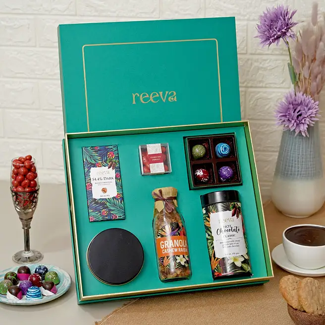 Choco Love Rakhi Box with Gourmet Treats