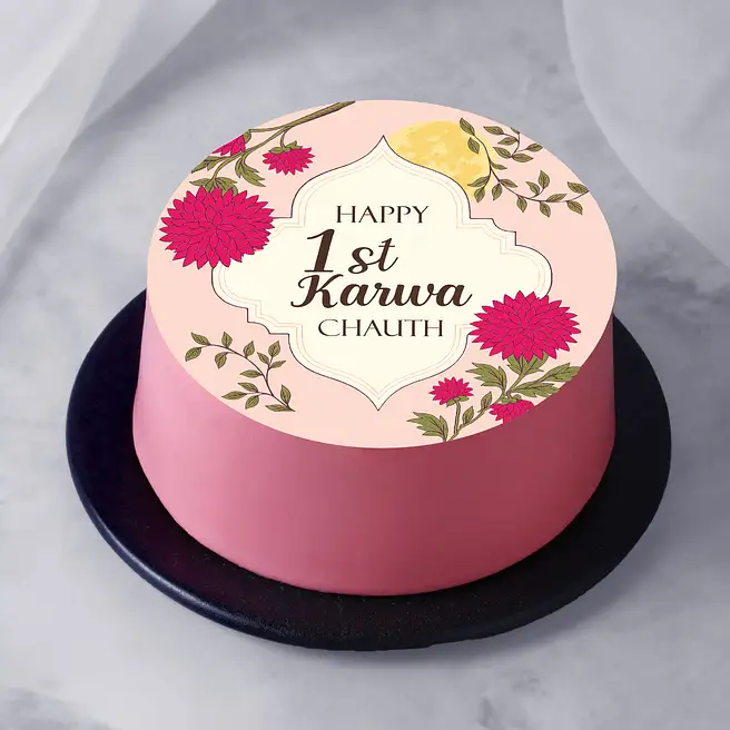 1st Karwa Chauth Chocolate Eggless Bento Cake