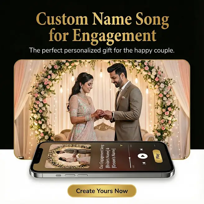 Personalised Engagement Song Gift