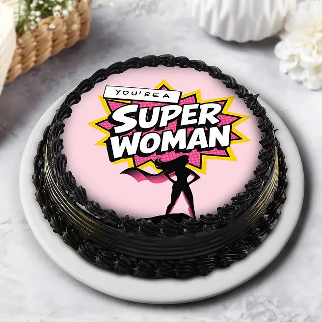 Super Woman Bento Truffle Cake
