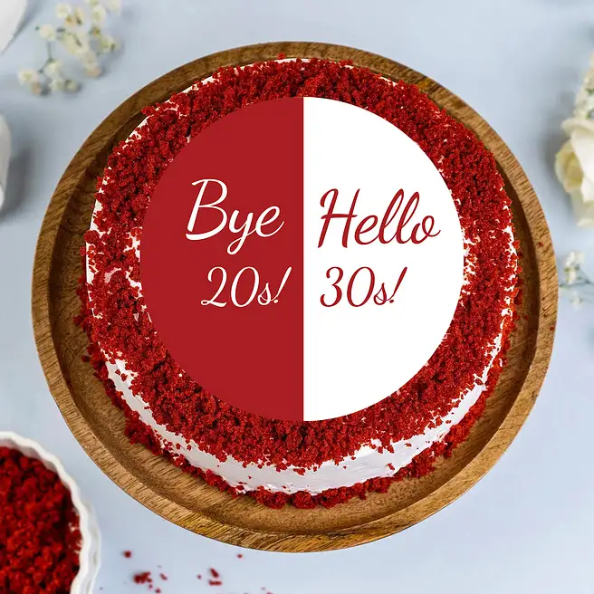 Glow-Up at 30 Red Velvet Cake