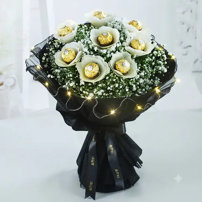 Midnight Golden Chocolate Bouquet