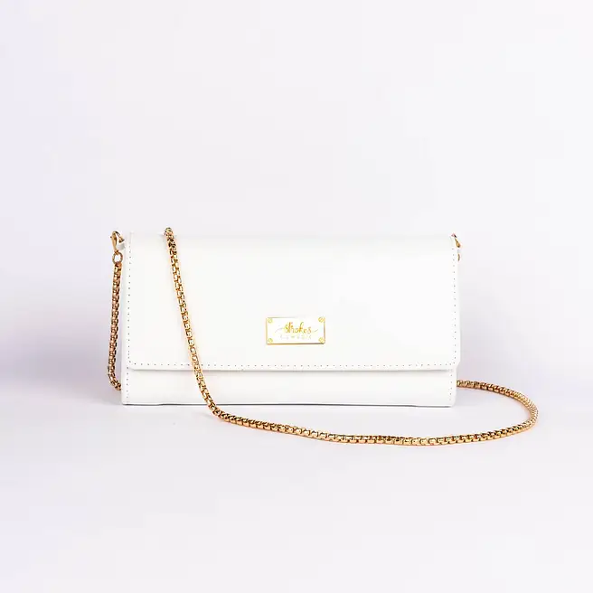Snow White Clutch Wallet cum Sling