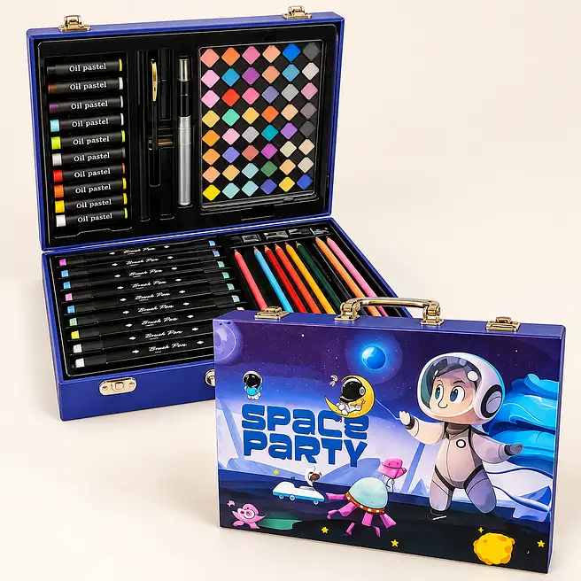 Cosmic Art Explorer Suitcase with Rakhi