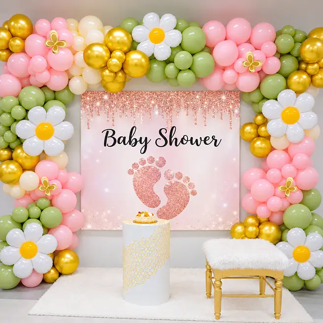 Bee & Daisy Baby Shower Balloon Decor