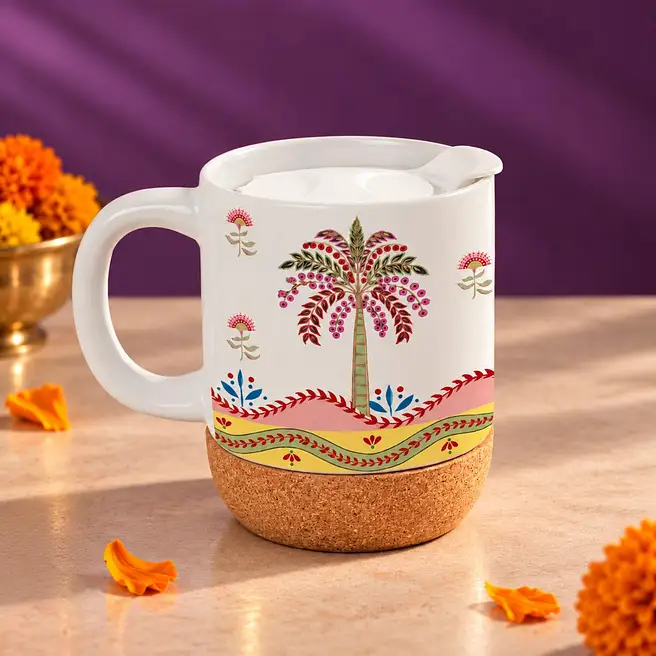 Festive Scenery Cork Base Mug