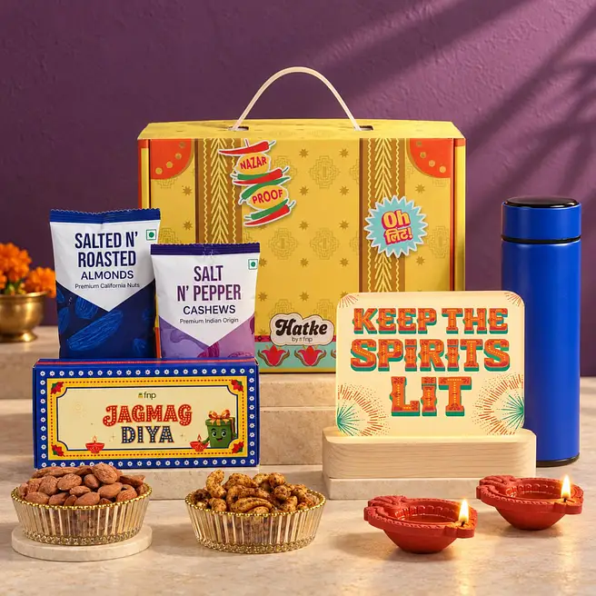 Diwali Snacks N Sparkle Lit Hamper