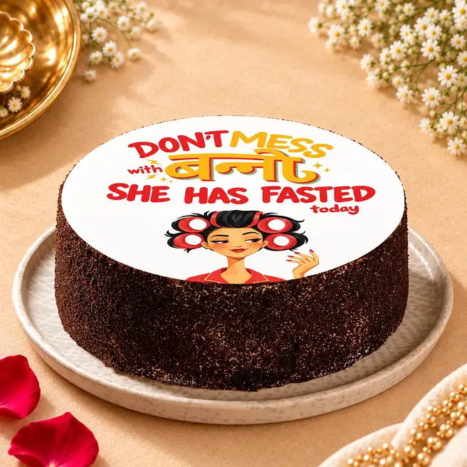 Patience Karwa Chauth Butterscotch Eggless Bento Cake